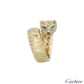 Cartier Yellow Gold Panthere De Cartier Ring N4224200